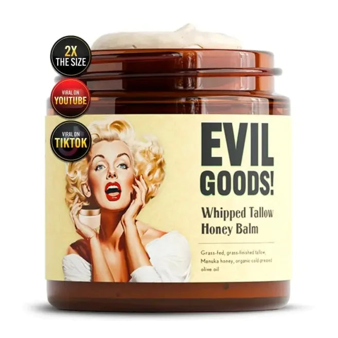 EVIL GOODS Whipped Beef Tallow & Manuka Honey Organic Nourishing Face Cream