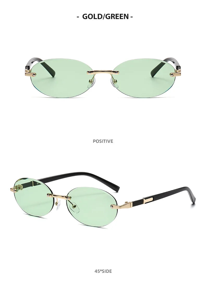 SO & EI rétro ovale femmes lunettes de soleil
