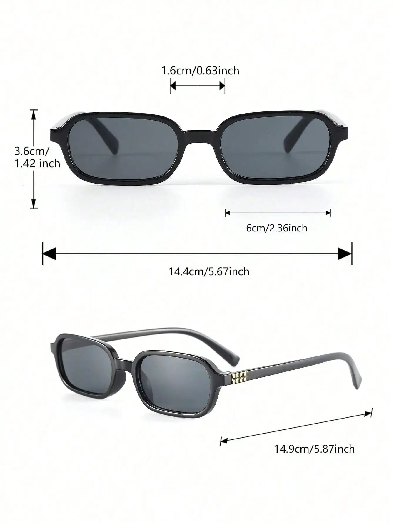 Lot de 9 lunettes à monture complète géométriques multicolores
