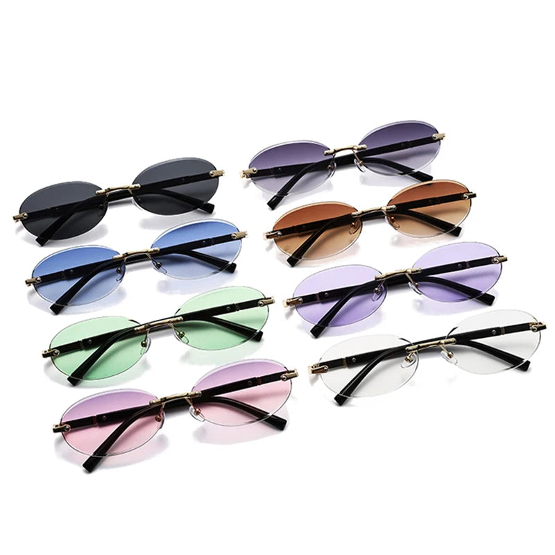 SO & EI rétro ovale femmes lunettes de soleil