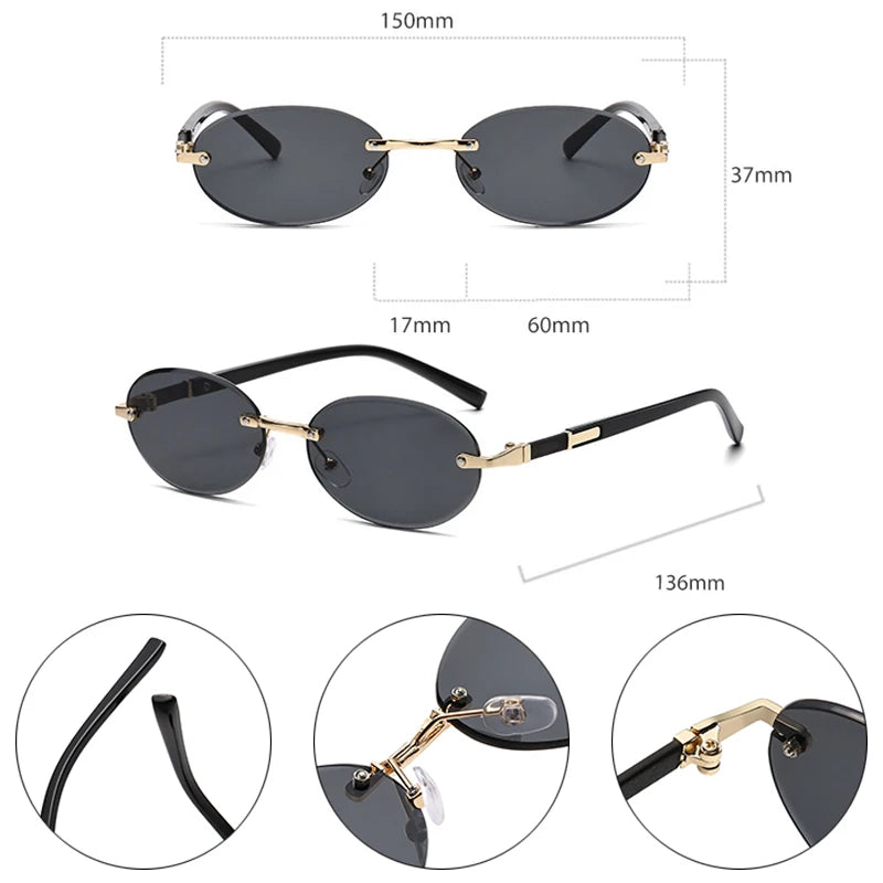 SO & EI rétro ovale femmes lunettes de soleil