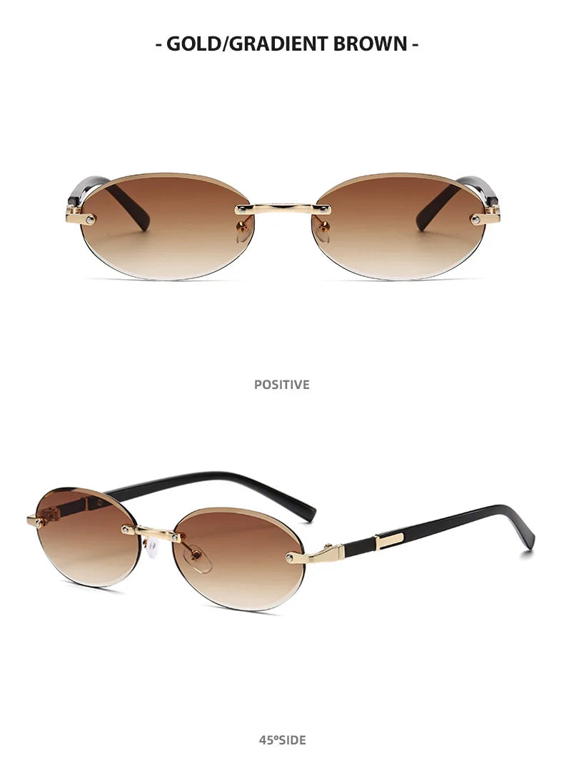 SO & EI rétro ovale femmes lunettes de soleil