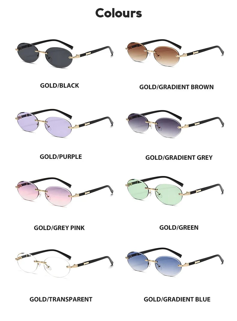 SO & EI rétro ovale femmes lunettes de soleil