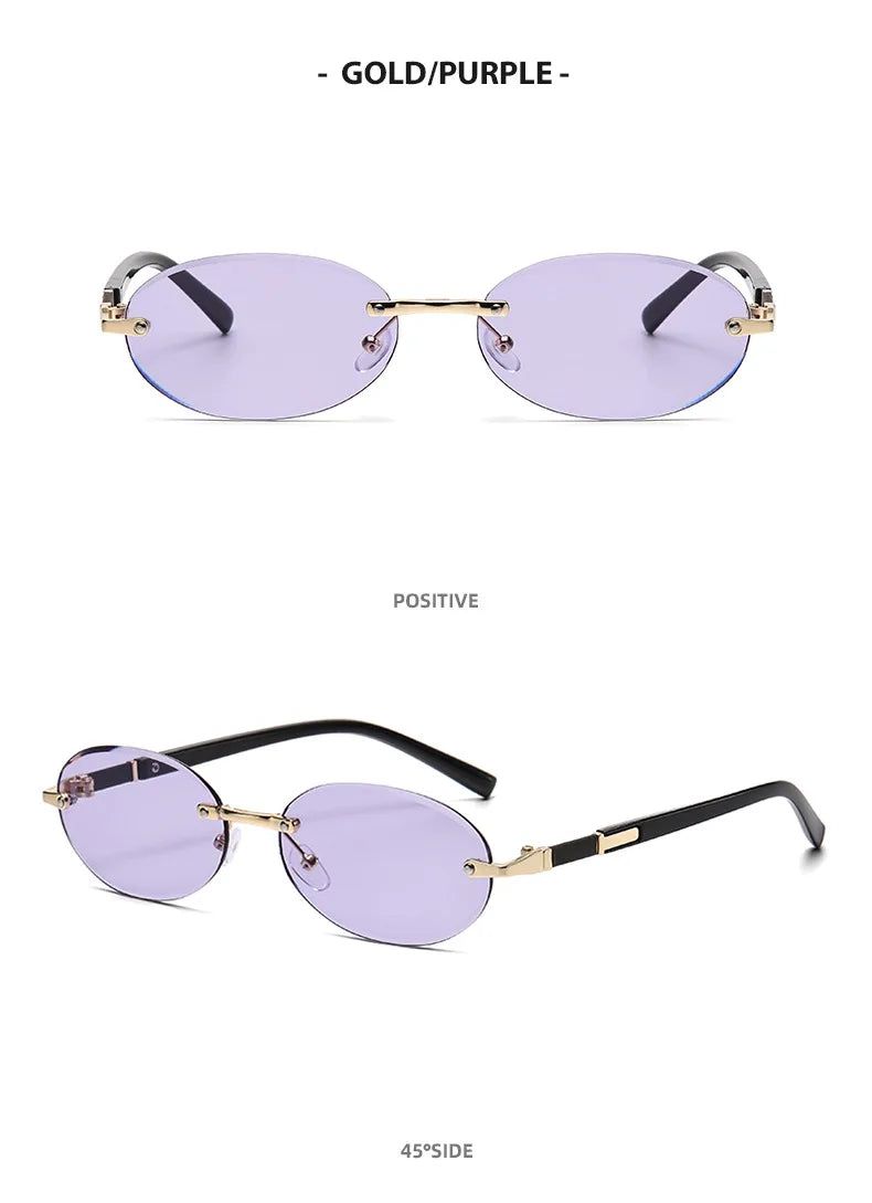 SO & EI rétro ovale femmes lunettes de soleil