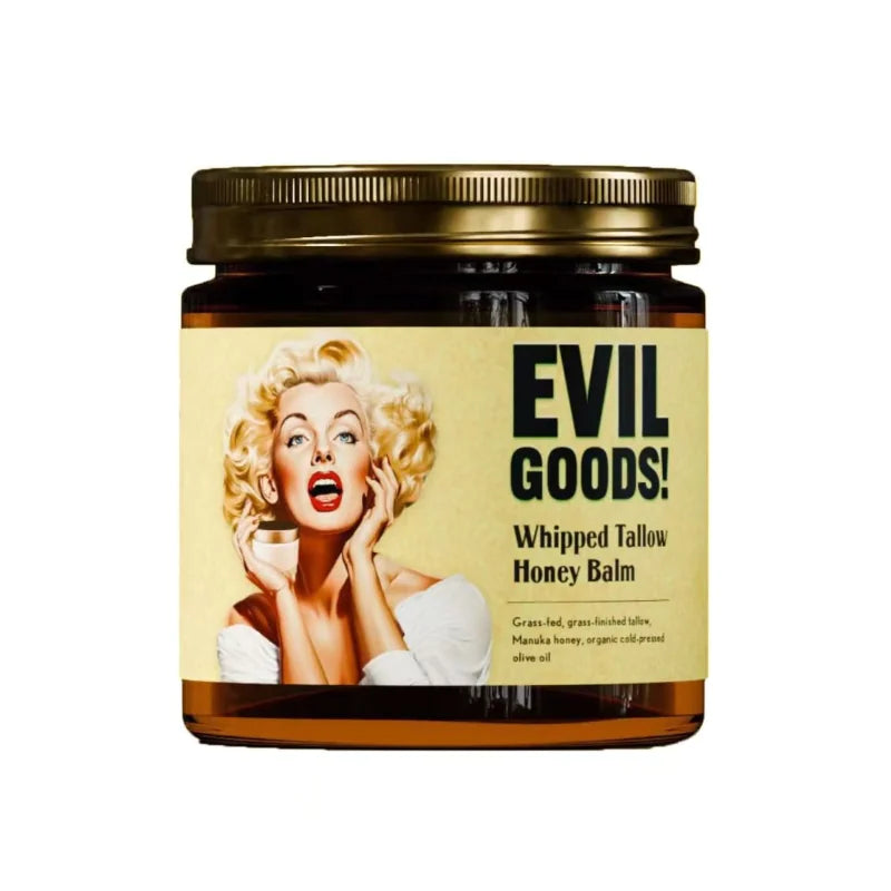 EVIL GOODS Whipped Beef Tallow & Manuka Honey Organic Nourishing Face Cream