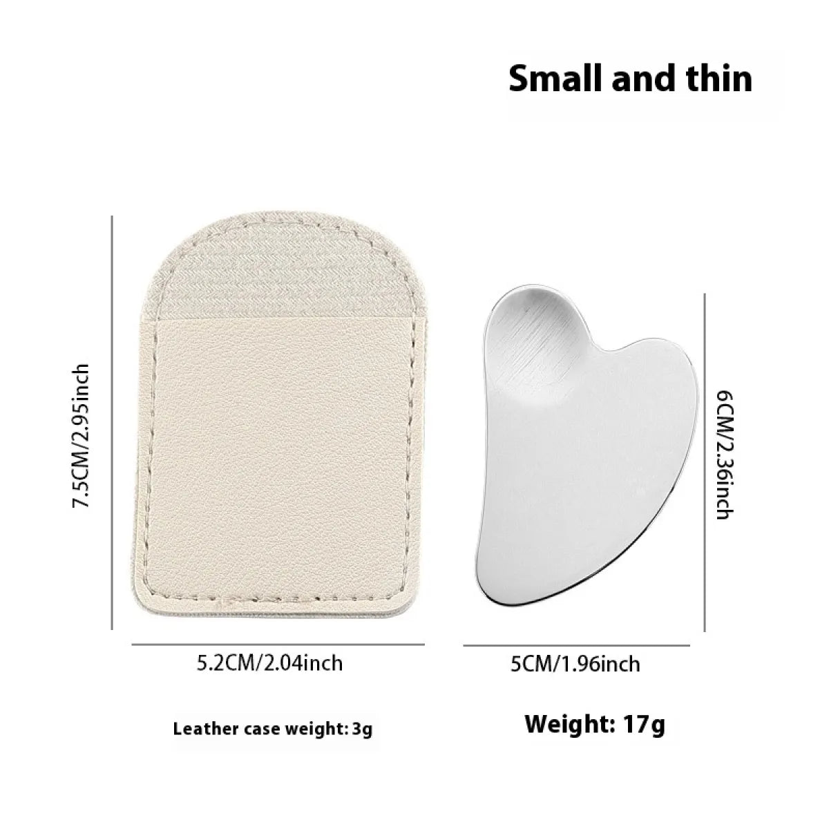 Heart-Shaped Stainless Steel Gua Sha